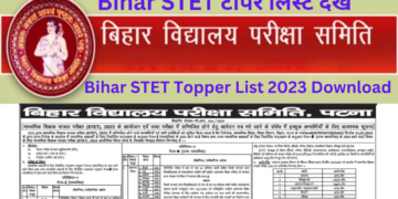 Bihar STET Topper List 2023 Download
