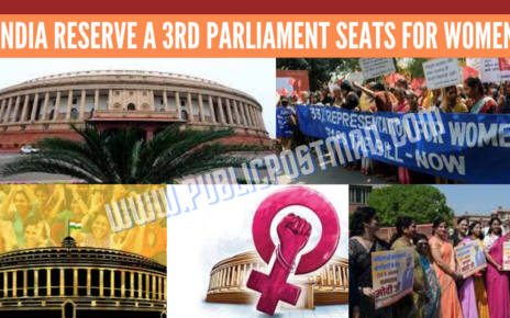 India reserve a 3rd parliament seats for women
