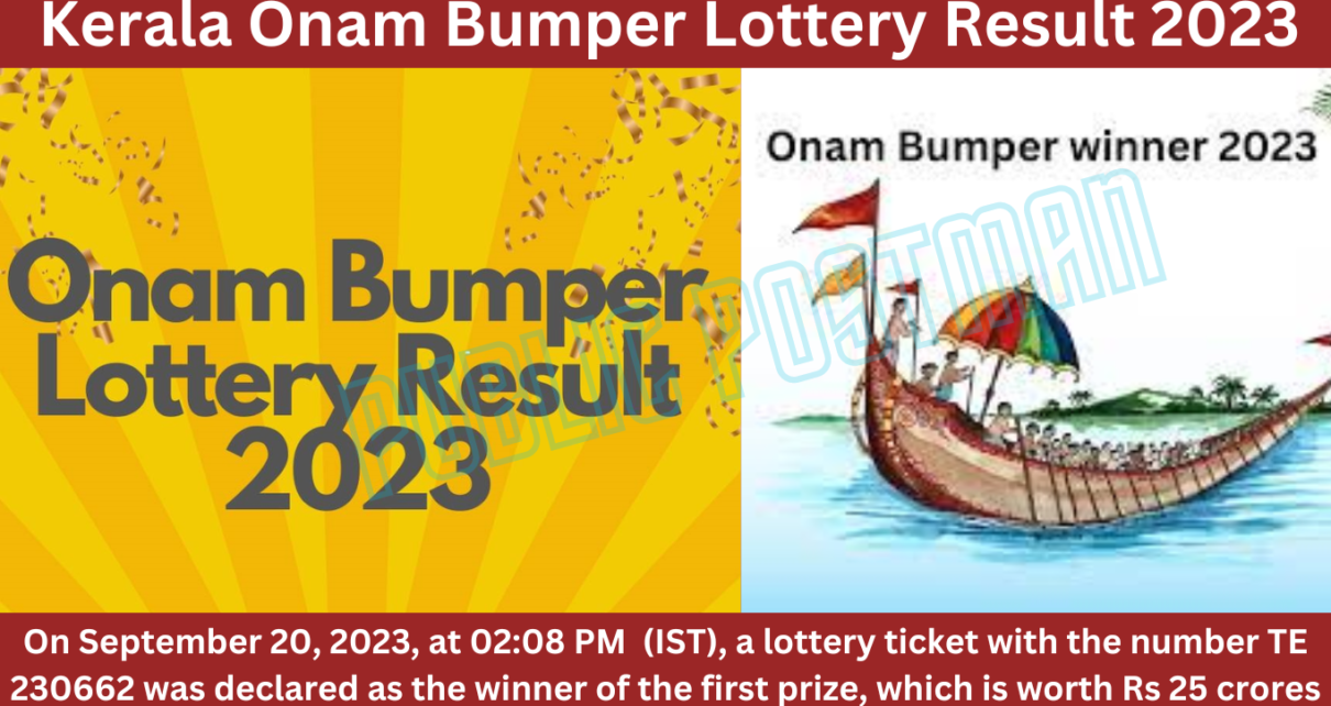Kerala Onam Bumper Lottery Result 2023