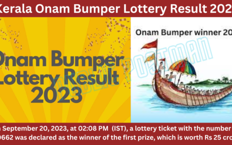 Kerala Onam Bumper Lottery Result 2023