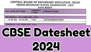 Cbse Exam date 2024