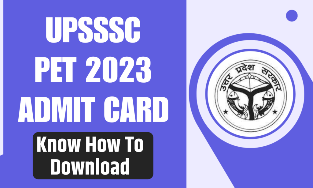 UPSSSC PET Admit Card 2023 Download