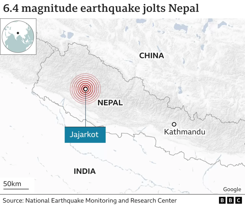 Earthquake measuring 5.6 magnitude jolts Nepal