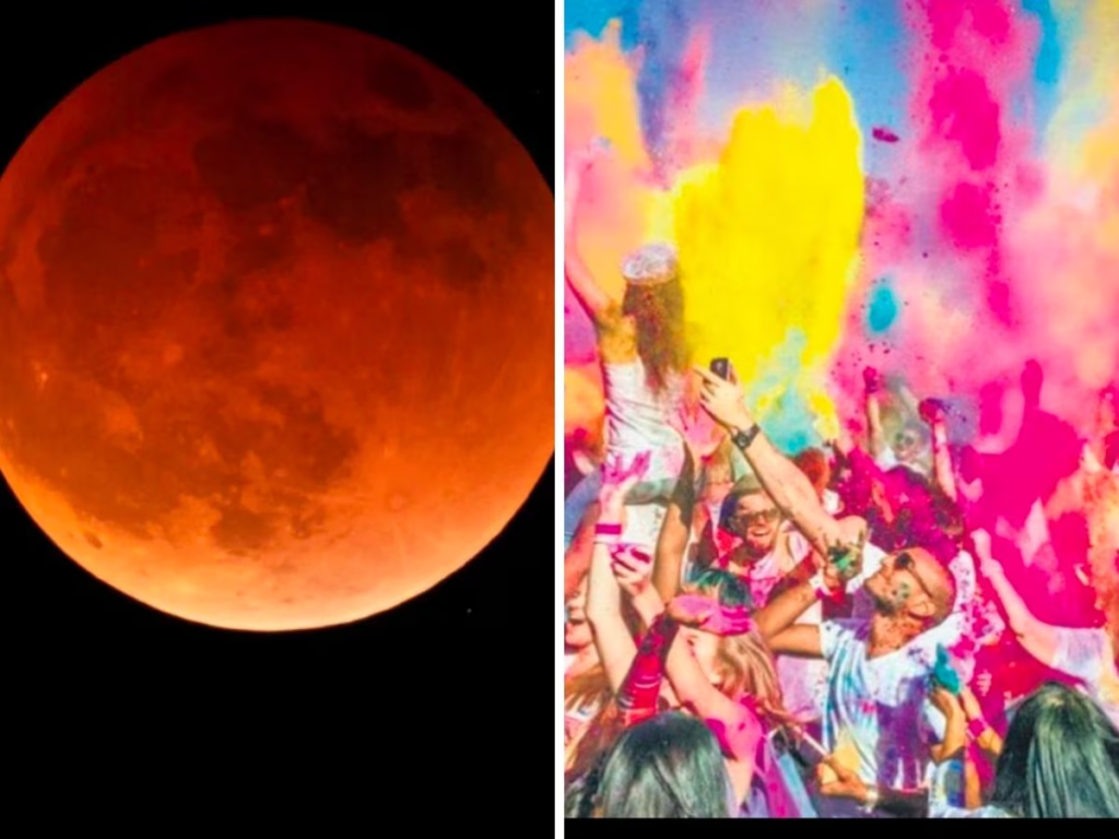 Holi 2024 Celebrated Under the Shadow of Lunar Eclipse